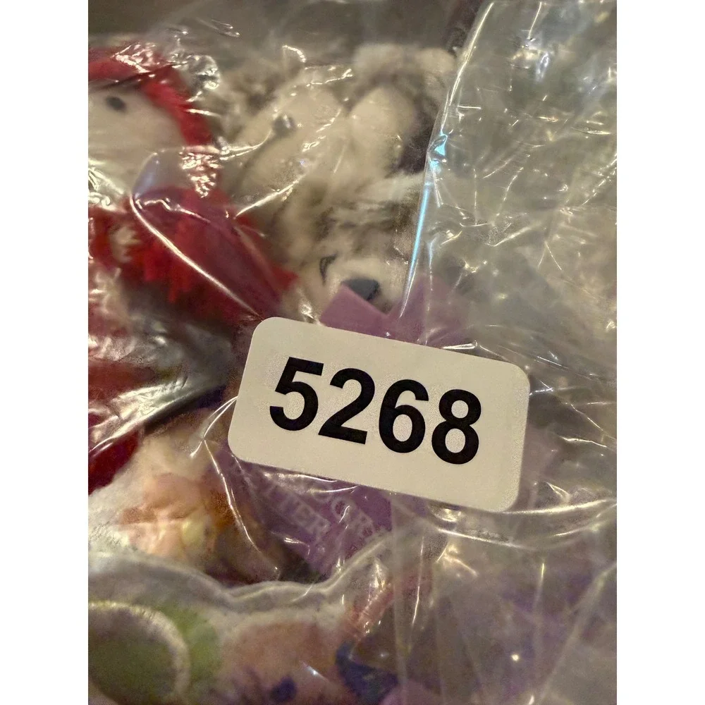 Target Holiday Christmas Ornament Lot Multicolor Bunny Rabbit Winter Spritz NEW